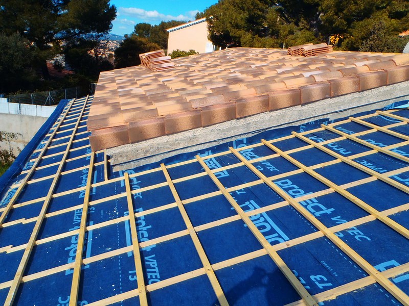 Pose de la nouvelle couverture à St Cyr